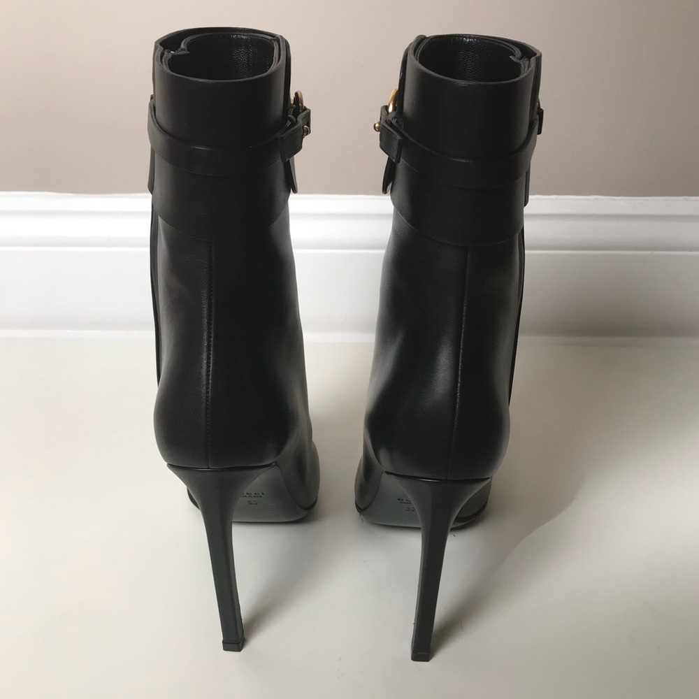 SOLD Gucci Horsebit Leather Ursula Ankle Boots - Picture 5 of 8